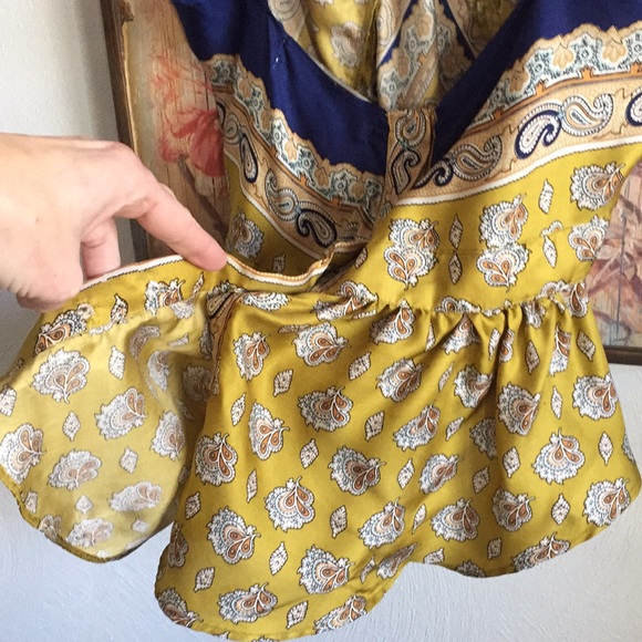 ANTHROPOLOGIE BOHO 💯% SILK RARE LIMITED EDITION WHAT GOES AROUND BOHO TOP 6 - Picture 6 of 16